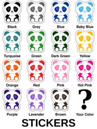 Cute Begging Panda Stickers